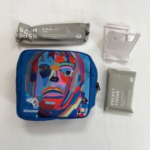 New Heralbony soft toiletry pouch Japan Airlines Business Class JAL